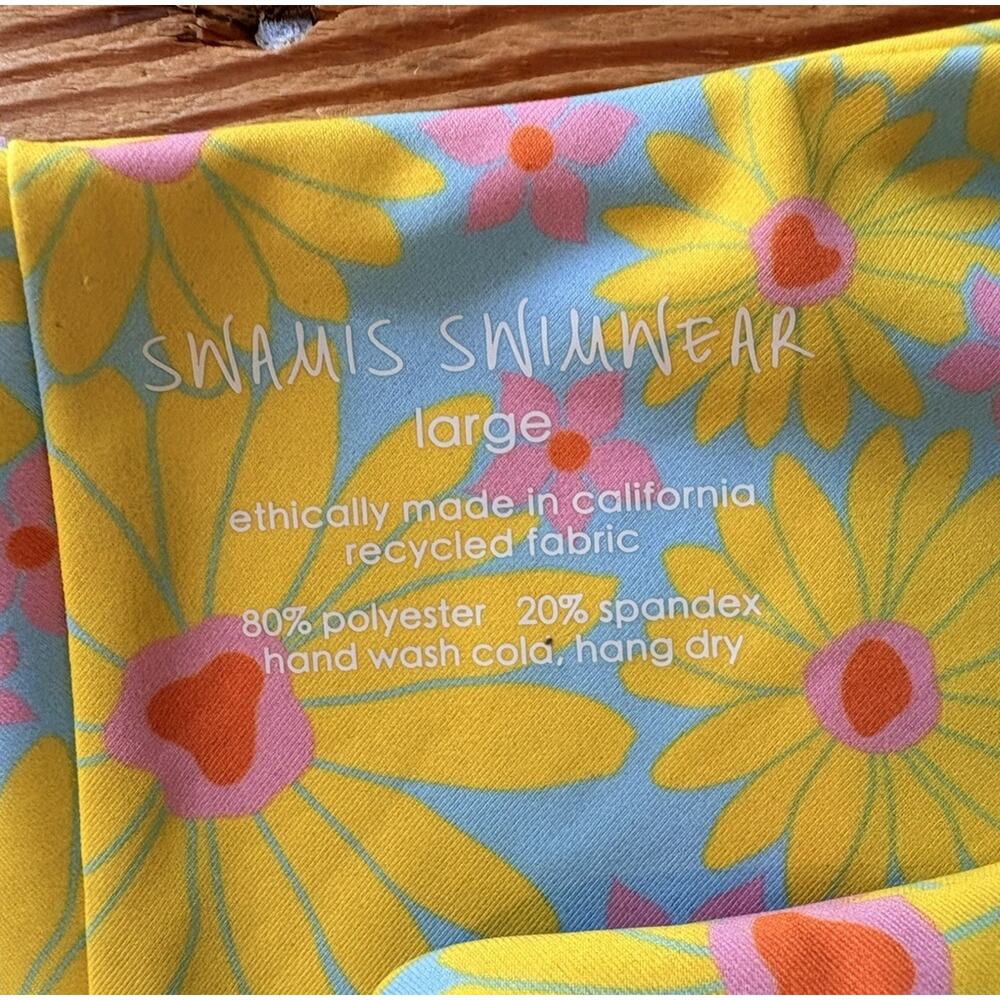 Swamis Swimwear NWT Women’s Daisy bikini size L Blue P9 - Picture 4 of 8